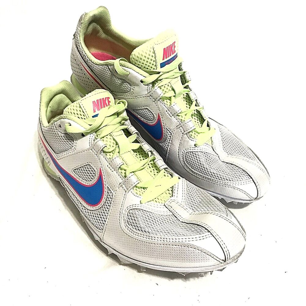 Nike Rival MD Shoes Women 9.5 10 Track Spike Running White 468650 Multi-Use